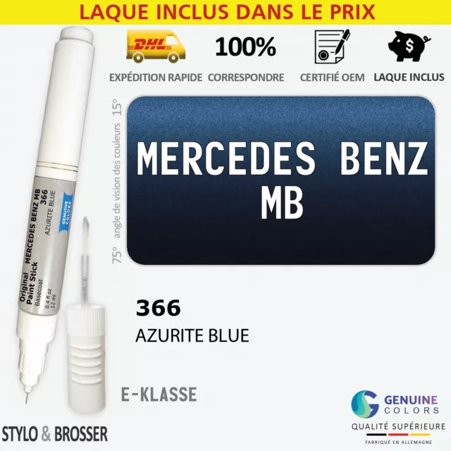 Exterior 366 Bleu Stylo Retouche Peinture pour Mercedes Benz MB 366 Reparation S