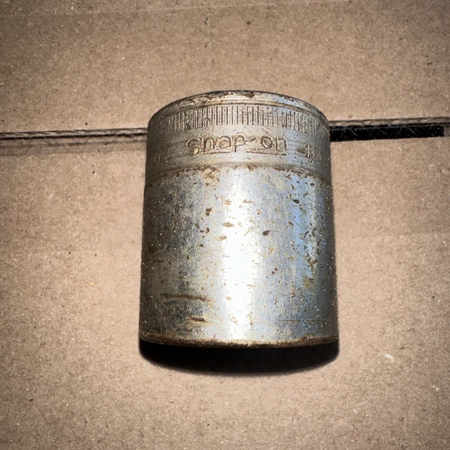 Snap-on Vintage 1/2" Drive SAE 1-1/4"  Shallow 12-Point Socket SW-400 1/2