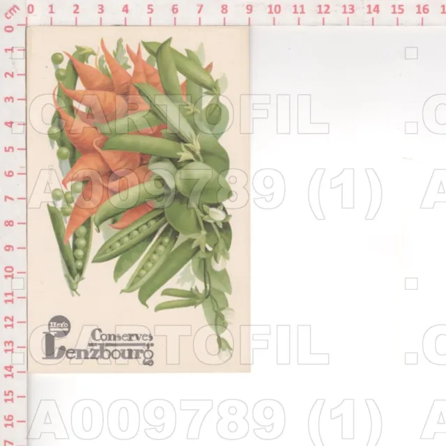 A9789 Pubblicita 1930 Conserves Hero Lenzbourg Conserve Carrot Pea Pubblicita