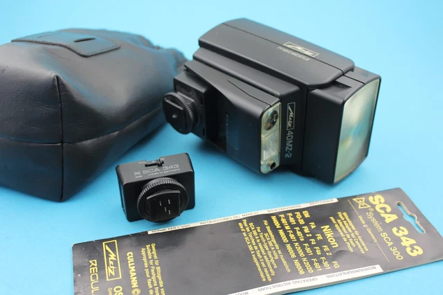 Metz Mecablitz 40MZ-2 SCA3000 System mit Nikon 343 TTL Adapter