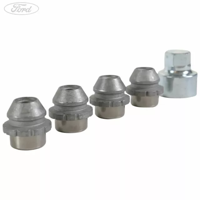 GENUINE FORD FOCUS Fiesta EcoSport Alloy Wheel Locking Wheel Nuts & Key