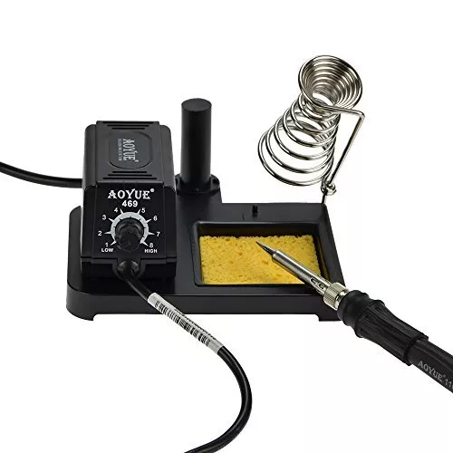 Aoyue 469 Variable Power 60 Watt Soldering Station with Removable Tip Design- ES