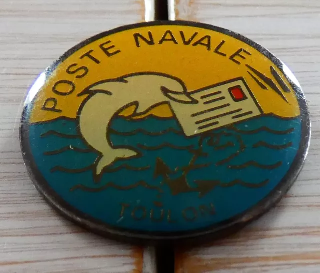 Pin's Ptt La Poste Navale Ville Toulon Dauphin