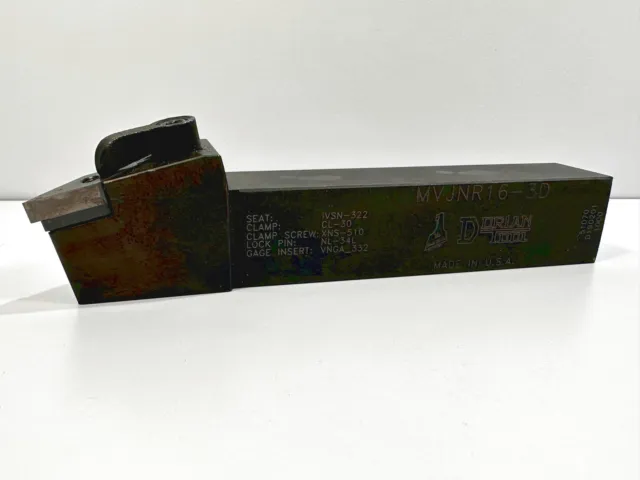 DORIAN MVJNR 16-3D Used Lathe Tool Holder 1" Shank 1pc