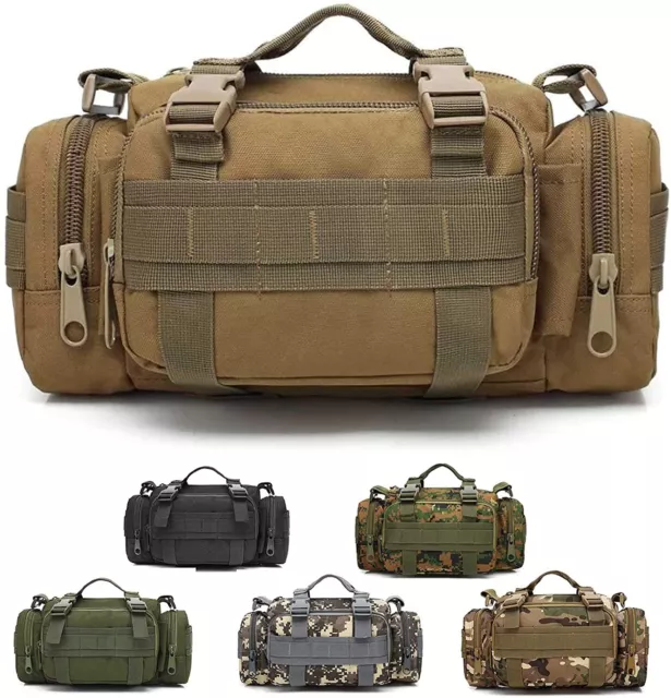 Military Waist Bag Molle Waterproof Fanny Pack Camera Bag Camo EDC Utility Pouch