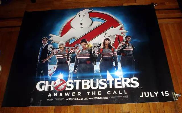 GHOSTBUSTERS 5FT SUBWAY MOVIE POSTER #2 2016 Kristen Wiig Kate McKinnon