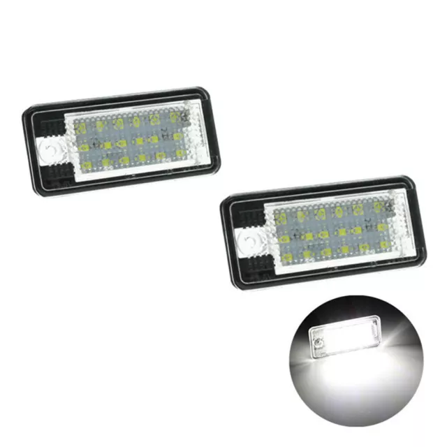 2x LED Kennzeichenleuchte Nummernschild für Audi A3 8P A4 B6 B7 A6 4F Q7