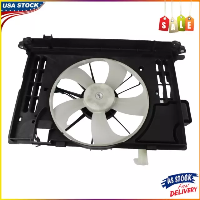Radiator Condenser Cooling Fan Assembly For 2014-2016 Corolla S 163630T020