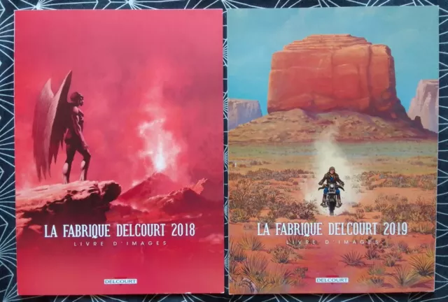 LA FABRIQUE DELCOURT 2018 + 2019 28 Ex-libris! 33x24cm Illustration Dessin BD