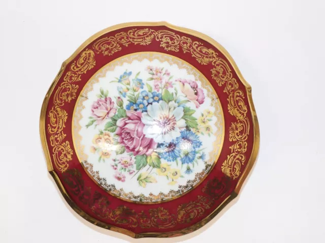 *GROSSE BOITE BONBONNIERE PORCELAINE de LIMOGES RS & Cie décor Rehaussé main  D