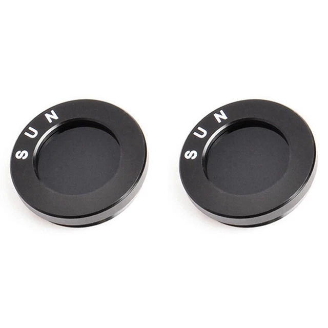 2pcs 1.25 Inches Black Solar  Astronomical Telescope Optical Glass Lens OptiF2J4