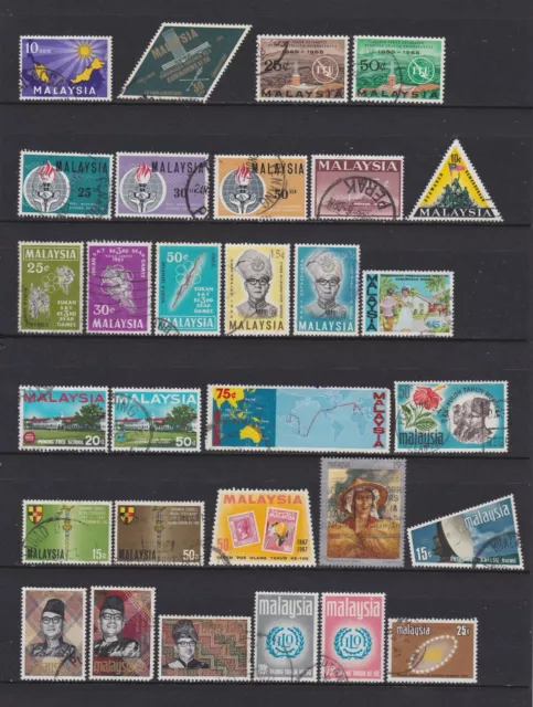 MLY4 Malesia 1963-78 Piccola collezione di commemorativi, fu/vfu.