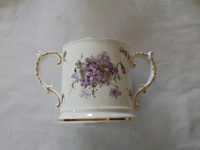 Hammersley Victorian violets large . gold trim bone china Hand Made 2