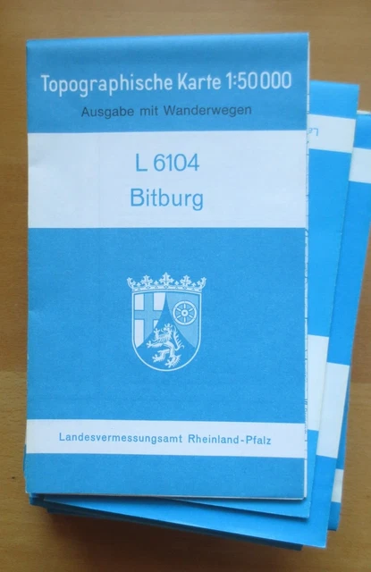 r1-1) Topographische Karte 1 : 50000   Bitburg  L 6104