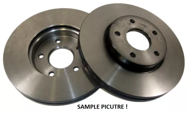 Set 2 Front Brake Discs Ford Fiesta 89-02, Escort 90-99, Ka 96-, Puma 97-, Orion