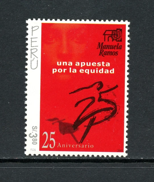 Q033 Peru 2003 Manuela Ramos Bewegung 1v, MNH