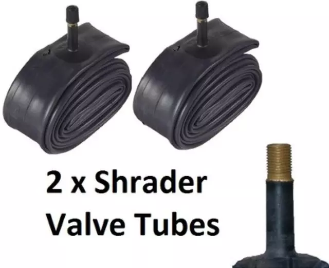 2 x 12.5" Schrader Valve Inner CycleTube 1.75 1.85 1.95 2.05 2.125 Bicycle Bike