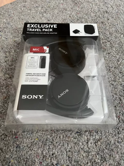 Sony MDR-ZX110AP Headband Headphones Stereo - Black