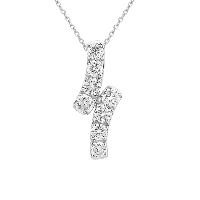 14K Weißgold Diamant Geschnitten Seil Kettenhalskette, 1,4 Mm Bis 3 Mm Dick