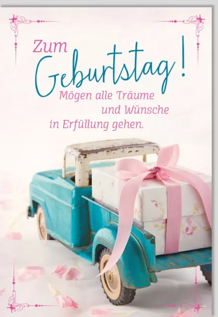 GLÜCKWUNSCHKARTE GEBURTSTAG SPRUCH Zum Geburtstag! Mögen alle Trä mit
