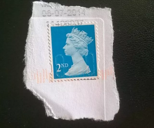 1 x USED GB MACHIN 2nd CLASS 2013 SECURITY STAMP - M13L MTIL CODE - SG U3013