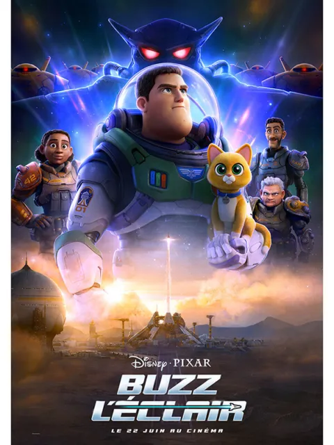 Lightyear BUZZ L'ÉCLAIR -  Affiche cinema 40X60 - 120x160 Movie Poster