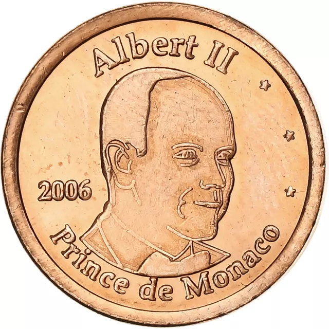 [#1260076] Monaco, Euro Cent, unofficial private coin, 2006, Copper Plated Steel