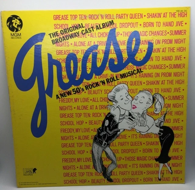 VINYL RECORD LP Grease Original Broadway Cast Album (Good Condition