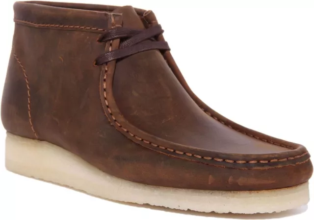 CLARKS ORIGINALS Wallabee Estilo Cordones Botines Cera de Abeja Mens Size 6-12