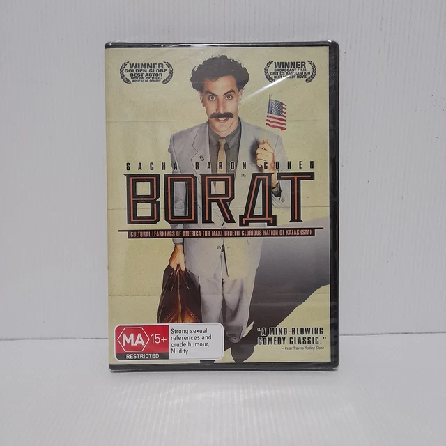 Borat (DVD, 2006) Region 4 NEW Sacha Baron Cohen Comedy