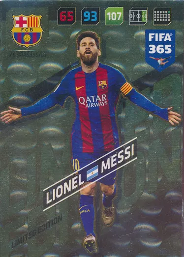 Panini Fifa 365 Cards 2018 Adrenalyn XL - Lionel Messi - Limited Edition