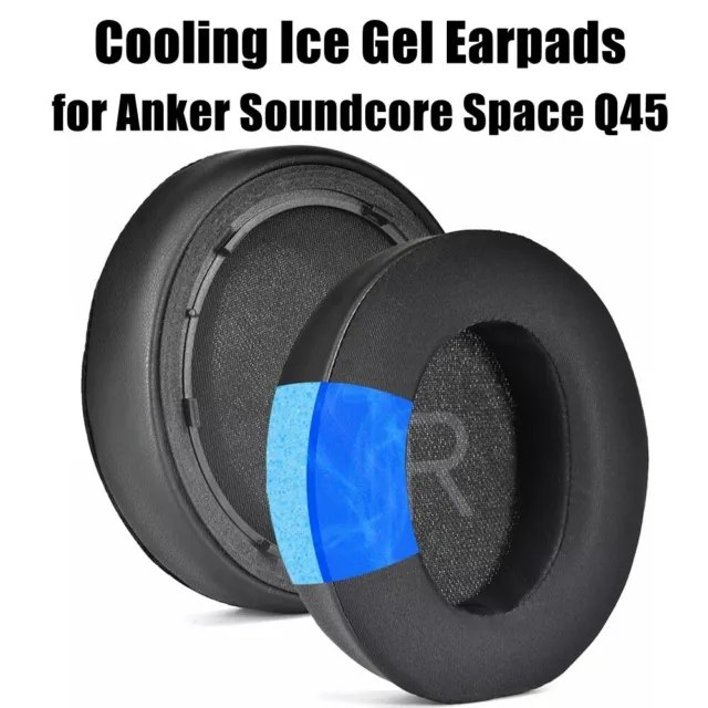 1 Pair Cooling Gel Ear Cushion for Anker Soundcore Space Q45