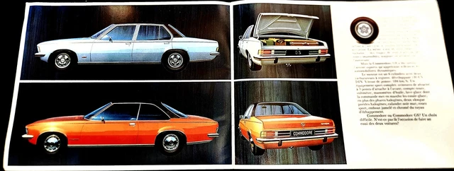 Opel Commodore 16-pages + Spec and Service Sales Brochure Excellent  FRENCH RARE