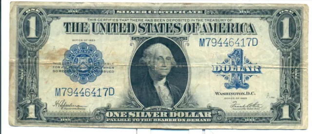 Series 1923 US $1 Silver Certificate - Large Size Note