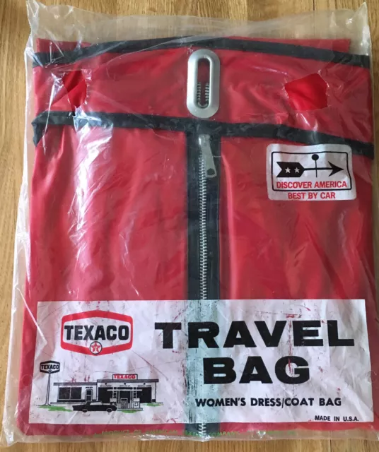 Vintage Texaco Travel Bag Women’s Dress/Coat 51”x23.5” NOS