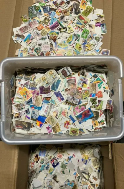 Bulk 1000+   Australia Used Decimal Off Paper Stamps   Some Recent issues.