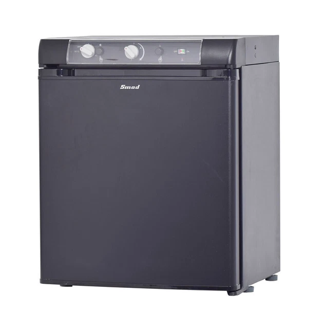 SMAD 1.4 Cu Ft Propane Gas Refrigerator Truck Camper Fridge 3 Way Cooler DC 12V