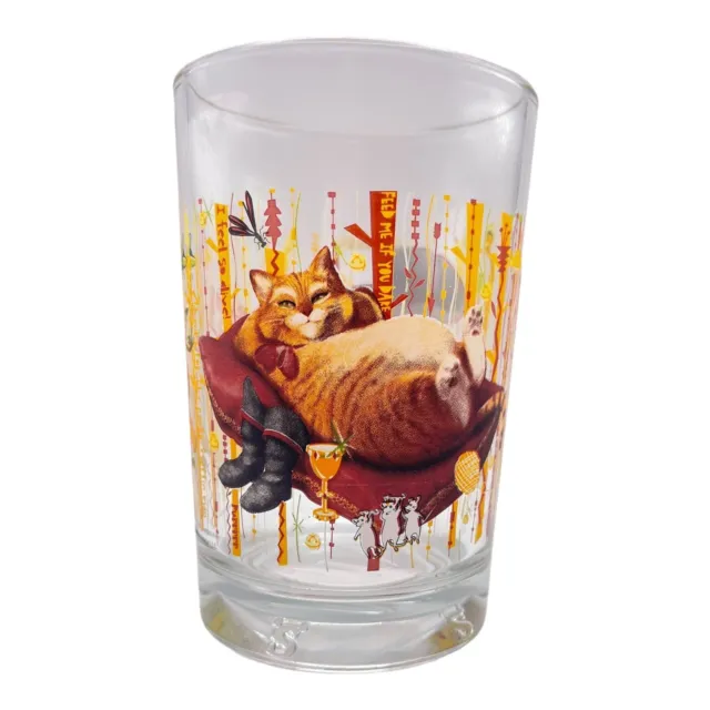 Vintage 2010-Puss in Boots glass McDonalds Cup-Collectibles
