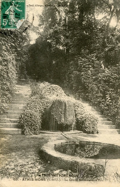*27375 cpa Athis Mons - The Cave and Waterfall