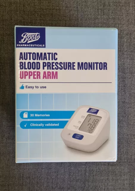 Boots Automatic Blood Pressure Monitor -Upper Arm Unit 30 Memories