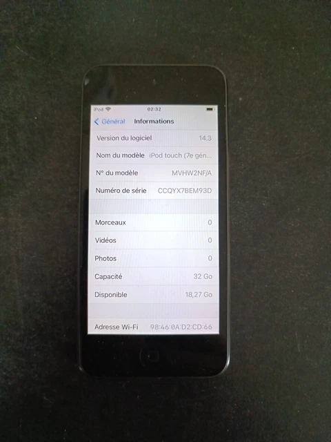 ipod touch 7 32go gris 3
