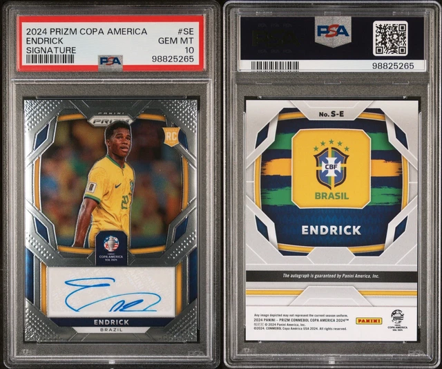 ENDRICK Rookie Autograph Green /99 RC（2023-24 Endrick Panini 