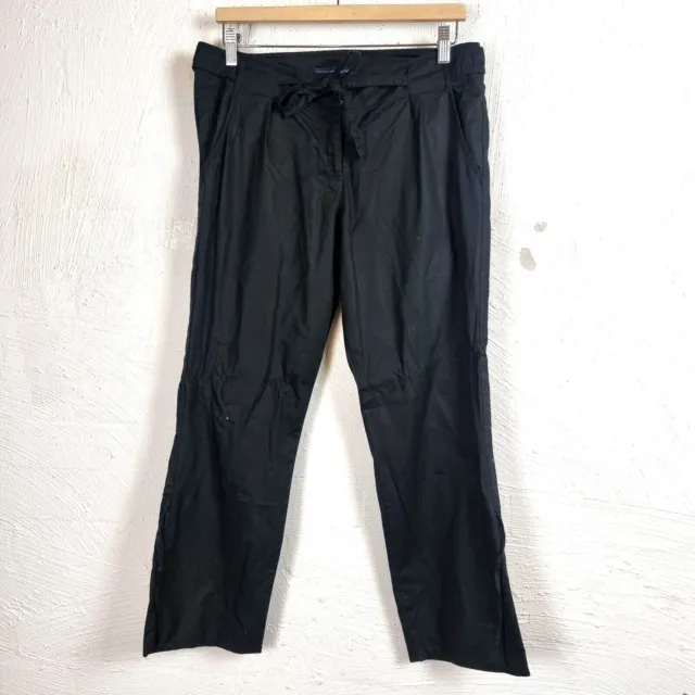 FRENCH CONNECTION Womens Pants Size 12 Black Mid Rise Straight