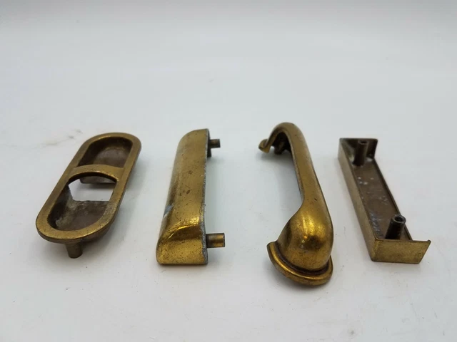 4Pc Assorted Lot Dresser Drawer Handle Pull Furniture Hardware Knobs Vintage 3