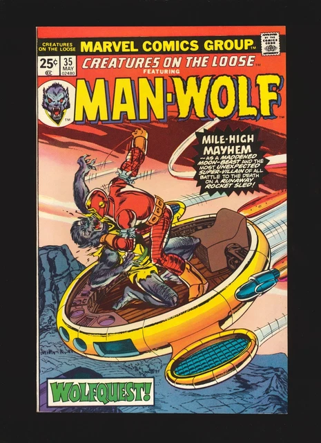 Creatures on the Loose # 35 - 1st Harrisyn Turk (Fragment of Lunatik) VF/NM Cond