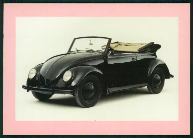 AUTO VW KÄFER CABRIO ALTE POSTKARTE ORIGINAL OLD POSTCARD CAR VW BEETLE m1299