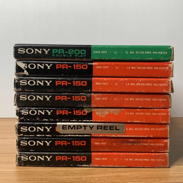 LOT OF 8 SONY PROFESSIONAL TAPE PR 7 Reel to Reel Tapes / SOLD AS BLANK  $59.95 - PicClick