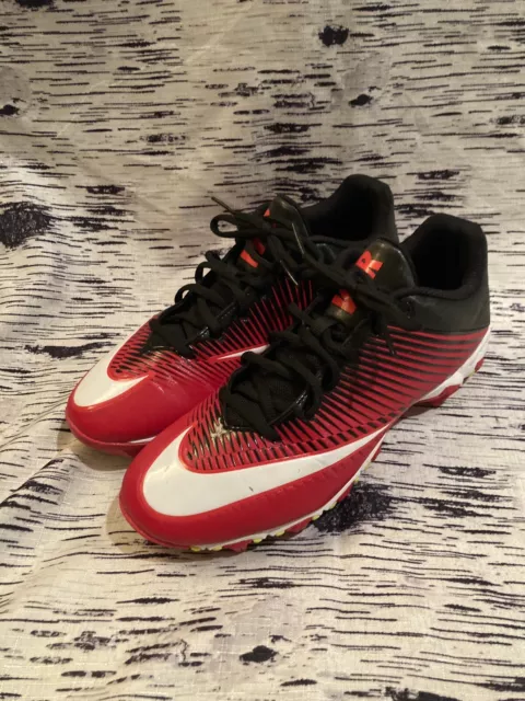 NIKE VPR FASTFLEX Football Cleats Shoes Red Black White Yellow