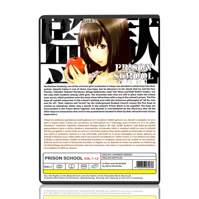 Prison School DVD anime series VOL.1-12 (ENGLISH DUBBED) uncut 2