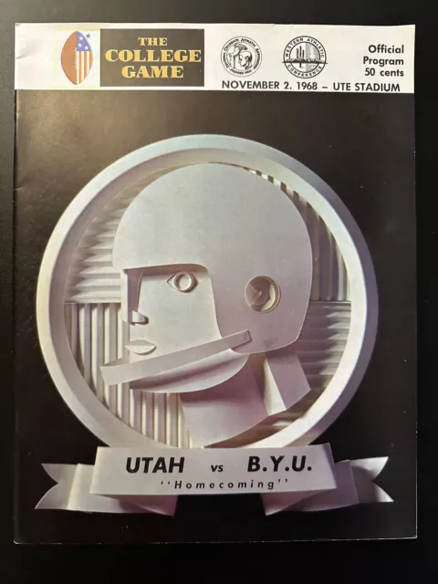 1968 Utah vs BYU College Football Program Homecoming Game